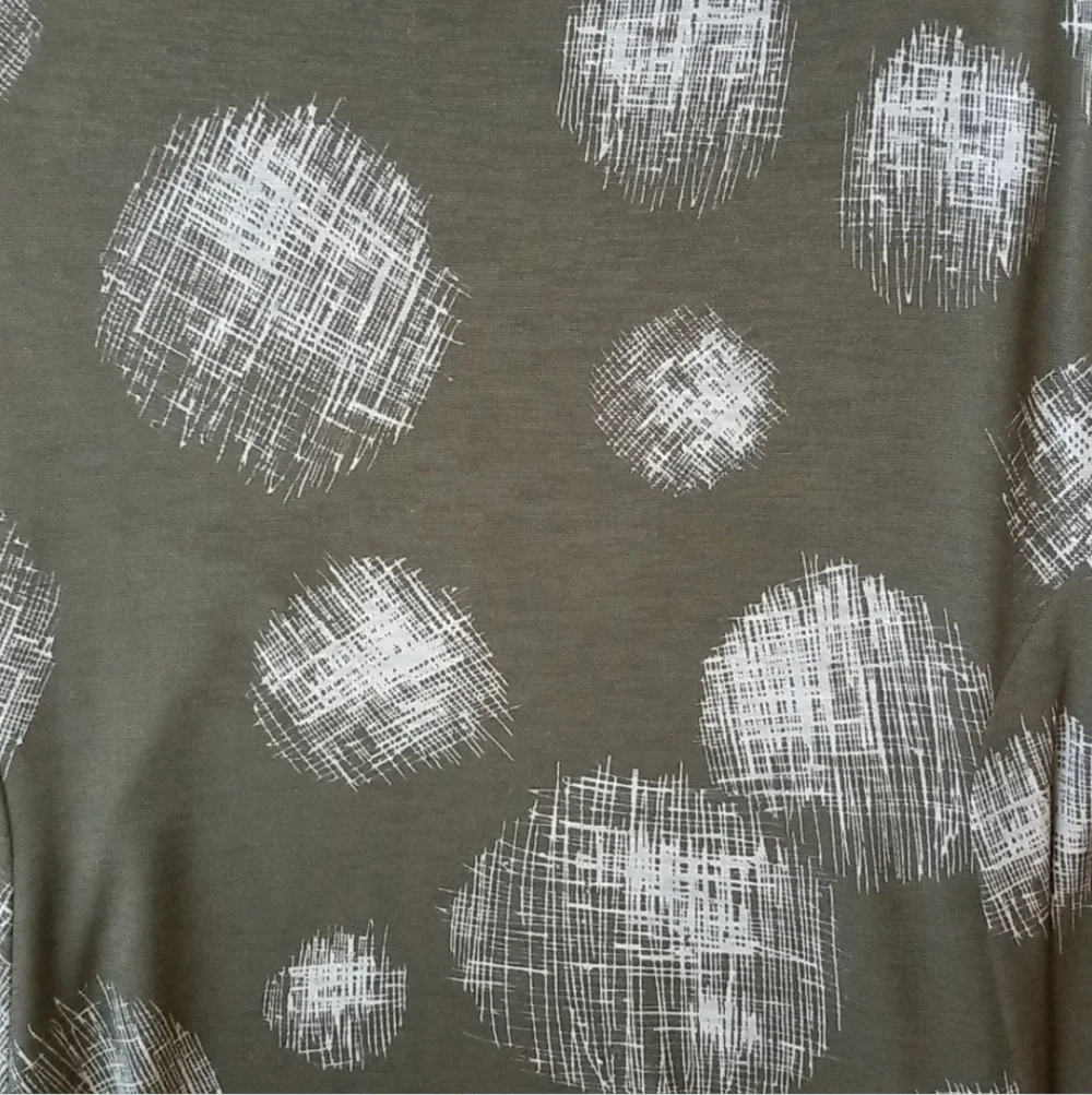 Comfy USA Blue and Gray Polka Dot Midi Dress - Picture 3 of 4